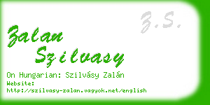 zalan szilvasy business card
